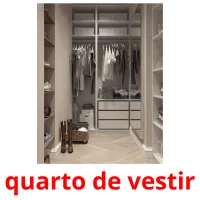 quarto de vestir cartões com imagens