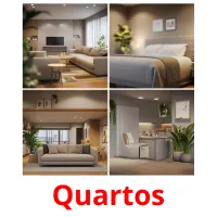 Quartos cartões com imagens