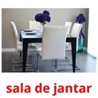 sala de jantar cartões com imagens