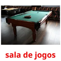 sala de jogos cartões com imagens