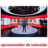 apresentador de televisão cartões com imagens