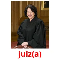 juiz(a) cartões com imagens
