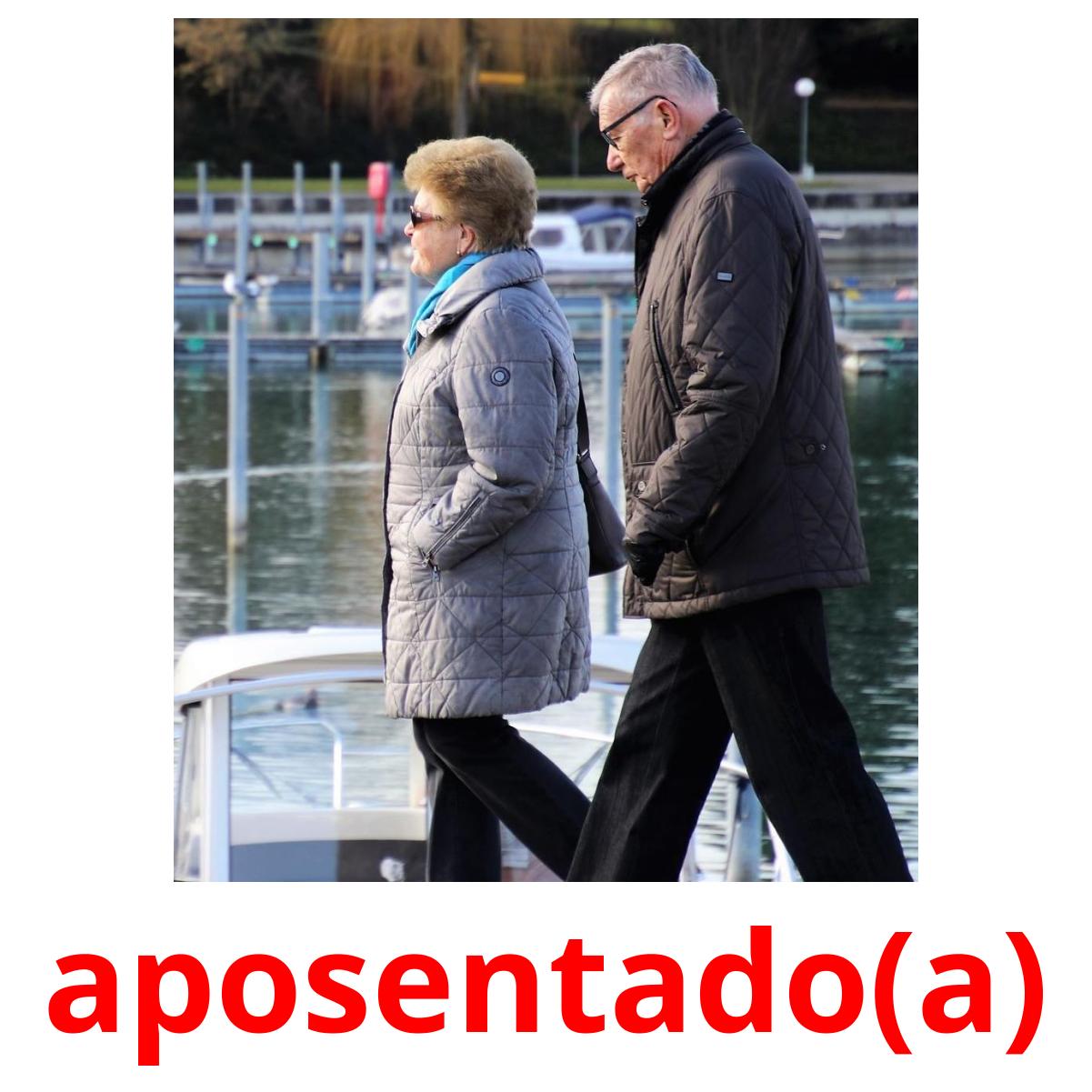 aposentado(a) cartões com imagens