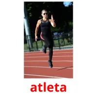 atleta cartões com imagens