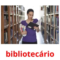 bibliotecário cartões com imagens