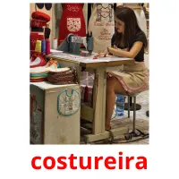 costureira cartões com imagens