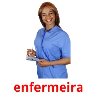 enfermeira cartões com imagens