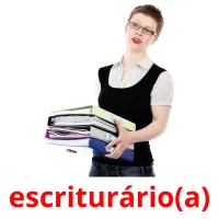 escriturário(a) cartões com imagens