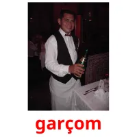 garçom cartões com imagens