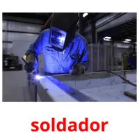 soldador cartões com imagens