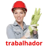 trabalhador cartões com imagens