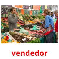 vendedor cartões com imagens