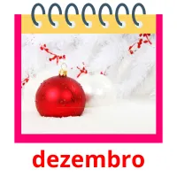 dezembro cartões com imagens