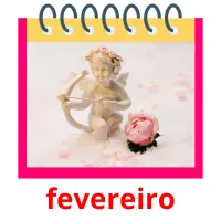 fevereiro cartões com imagens