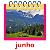 junho cartões com imagens