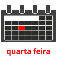 quarta feira cartões com imagens