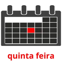 quinta feira cartões com imagens