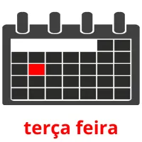 terça feira cartões com imagens