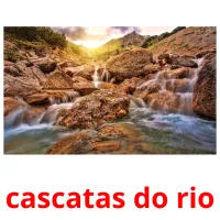 cascatas do rio cartões com imagens