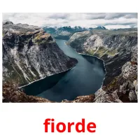 fiorde cartões com imagens