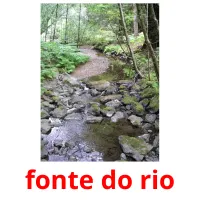 fonte do rio cartões com imagens