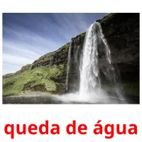 queda de água cartões com imagens