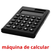 máquina de calcular picture flashcards