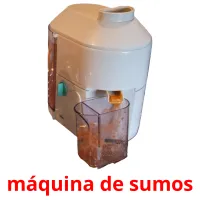 máquina de sumos picture flashcards