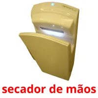 secador de mãos picture flashcards