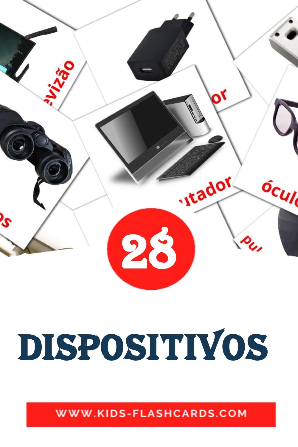 29 cartes illustrées de aparelhos / dispositivos /utencílios pour la maternelle en portugais