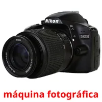 máquina fotográfica cartões com imagens