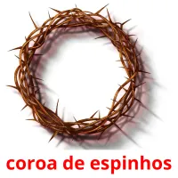 coroa de espinhos cartões com imagens