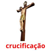 crucificação cartões com imagens