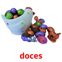 doces cartões com imagens