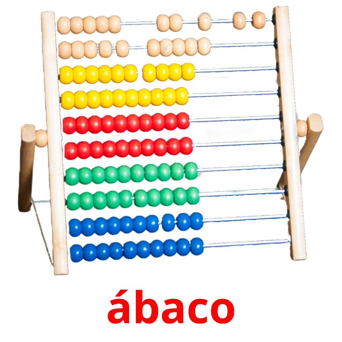 ábaco ábaco Tarjetas didacticas