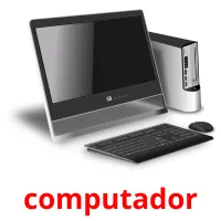 computador cartões com imagens