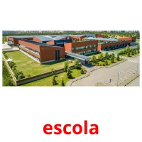 escola cartões com imagens