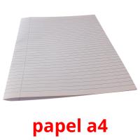 papel a4 picture flashcards