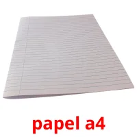 papel a4 cartões com imagens