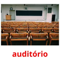 auditório cartões com imagens