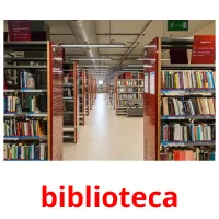 biblioteca cartões com imagens