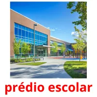 prédio escolar picture flashcards