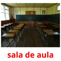 sala de aula cartões com imagens