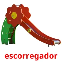 escorregador flashcards illustrate