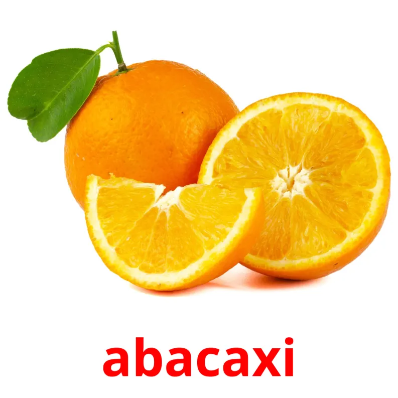 abacaxi abacaxi picture flashcards