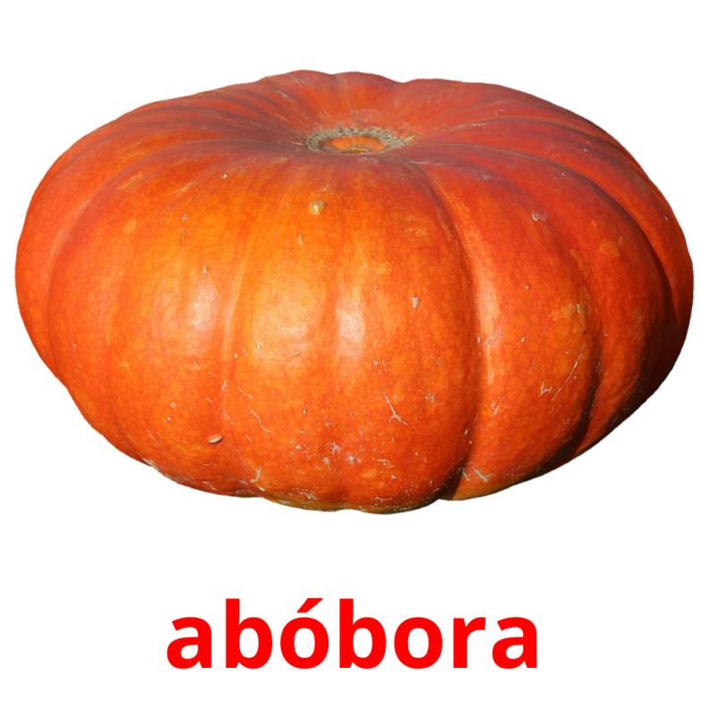 abóbora picture flashcards