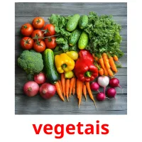 vegetais Tarjetas didacticas