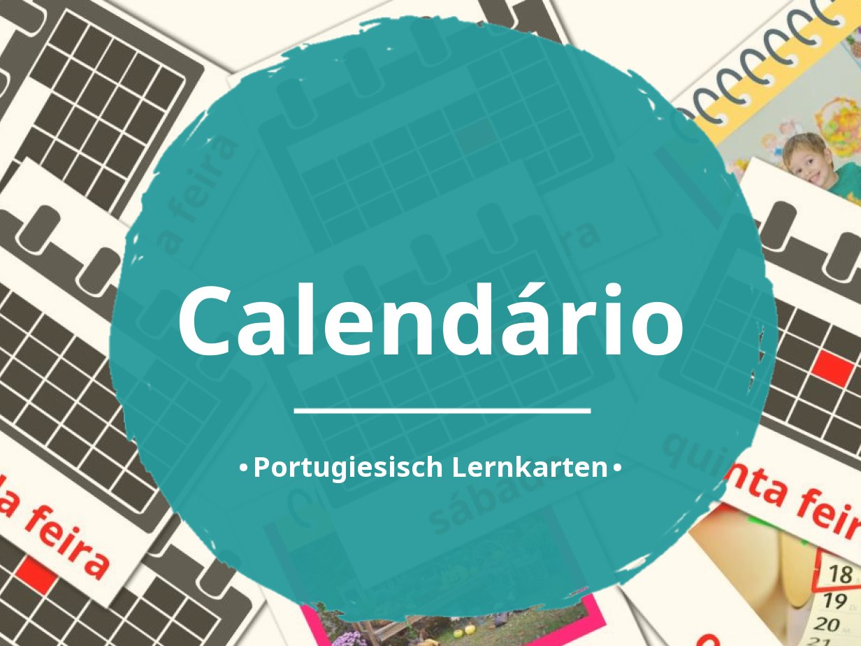 24 Kalender Bildkarten auf Portugiesisch  KOSTENLOSE druckbare PDFs