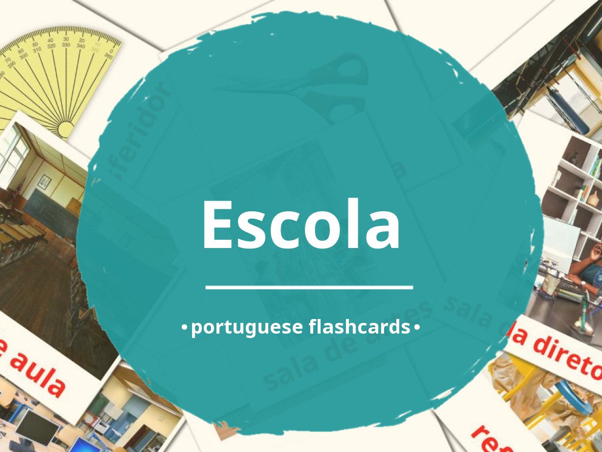 53 FREE Portuguese School Flashcards PDF