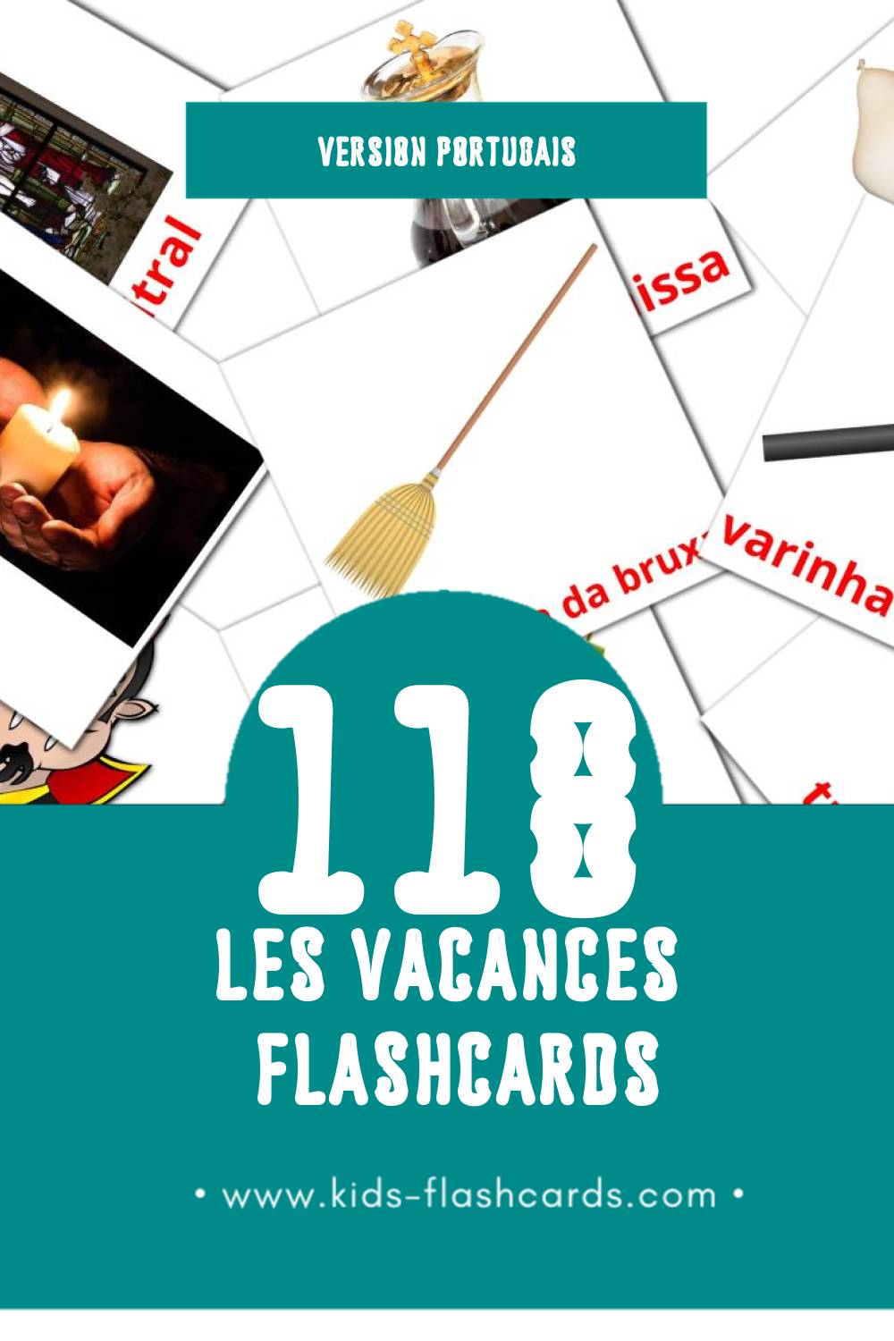 Flashcards Visual Feriados pour les tout-petits (87 cartes en Portugais)